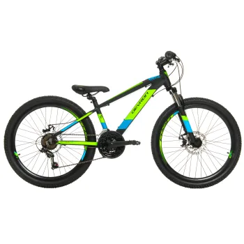 Bicicleta Copii Devron Alaska - 24 Inch, Negru-Verde Reambalat