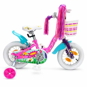 Bicicleta Copii DHS Summer - 12 Inch, Roz/Albastru, Reambalat