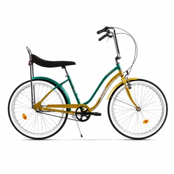 Bicicleta Oras Pegas Strada 2 - 26 inch, M, Auriu/Verde