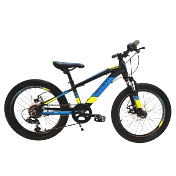 Bicicleta Copii Devron Alaska - 20 Inch, Negru-Albastru, Reambalat