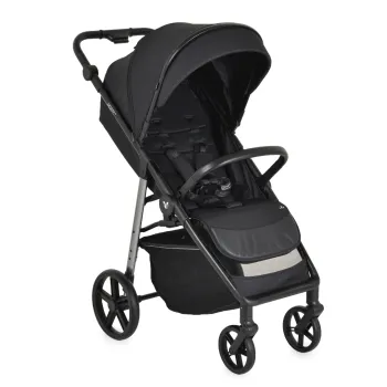 Carucior sport pentru copii Cangaroo Ace, pliabil compact, suspensie integrala, 0-4 ani, pana la 22 kg, Negru