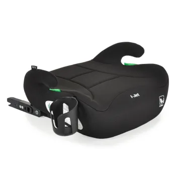 Inaltator auto copii Cangaroo I-Jet 125-150 cm, 6-12 ani, siguranta si confort in masina, Negru
