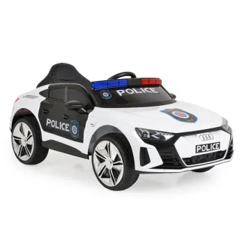 Masinuta electrica Audi RS e-tron Police pentru copii Moni, Alb