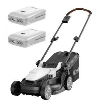 Masina de tuns gazonul Litheli U20LM00 Brushless, 2x20V, 2 acumulatori 2Ah inclusi, latime taiere 330 mm