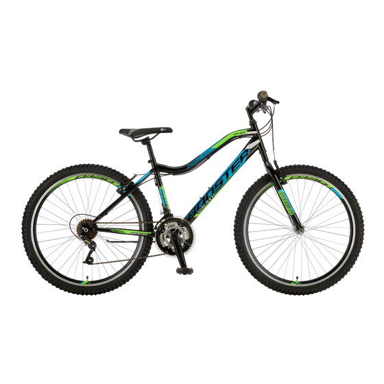 Bicicleta Mtb Booster Galaxy - 26 Inch, Negru-Albastru-Verde, Culoare produs: Negru/Albastru/Verde