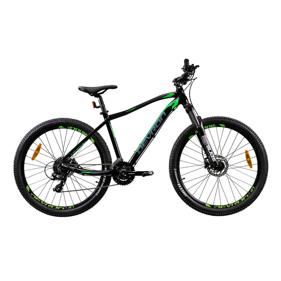 Bicicleta Mtb Devron Riddle 2023 RM1.7 - 27.5 Inch, M, Negru-Verde, Culoare produs: Negru/Verde, Marime produs: M