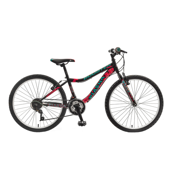 Bicicleta Copii Booster Plasma - 24 Inch, Negru-Roz, Culoare produs: Negru/Roz, Dimensiune roata produs: 24 inch