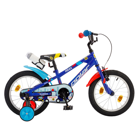 Bicicleta Copii Polar Police - 14 Inch, Albastru, Dimensiune roata produs: 14 inch