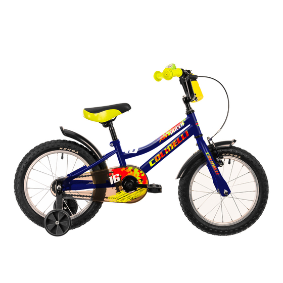 Bicicleta Copii Colinelli COL01, Marimea 200 mm, 16 inch, Albastru, 1 Viteze, Cadru Otel, Frane V - Brake, Culoare produs: Albastru