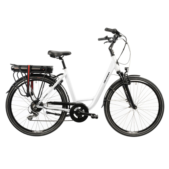 Bicicleta Electrica Devron 28220 - 28 Inch, L, Alb, Culoare produs: Alb, Marime produs: L