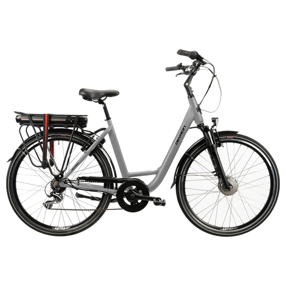 Bicicleta Electrica Devron 28220 - 28 Inch, S, Gri, Culoare produs: Gri, Marime produs: S