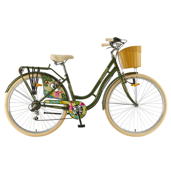 Bicicleta Oras Polar Grazia 6s - 28 inch, M, Verde, Culoare produs: Verde, Marime produs: M