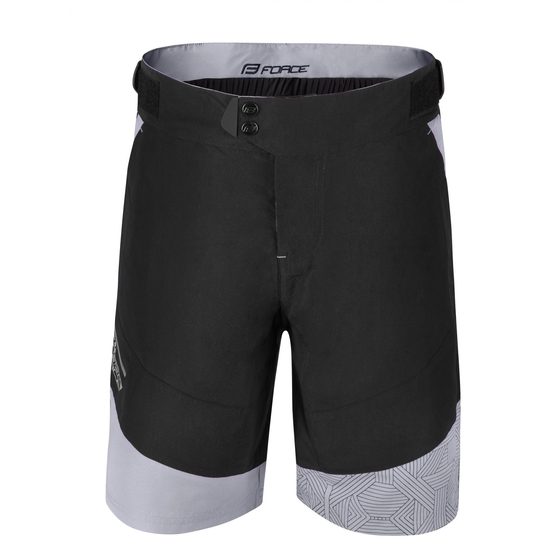 Pantaloni scurti cu bazon Force Storm negru/gri, negru/gri M
