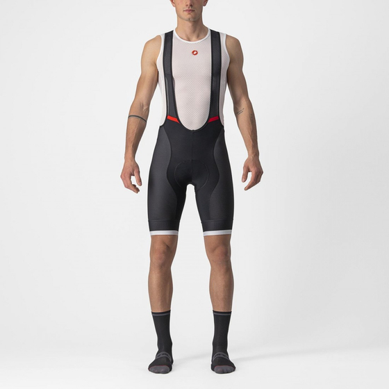 Pantaloni scurti cu bretele Castelli Competizione Kit Negru/Gri S