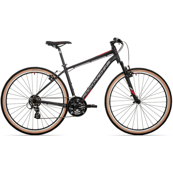 Bicicleta Rock Machine Crossride 100 29 Matte Black/Grey/Red 18.0 - (M)