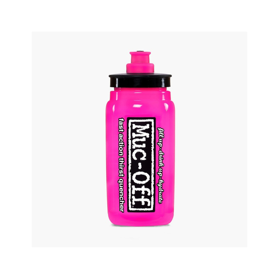 Bidon Muc-Off X Elite Fly Water Bottle Roz 550ml