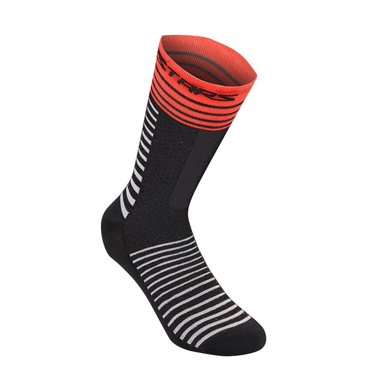Sosete Alpinestars Drop Socks 19 Black Bright red L