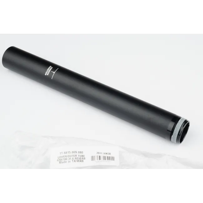 Lower/Outer Tube Reverb - 31.6, 420 x 100, Black