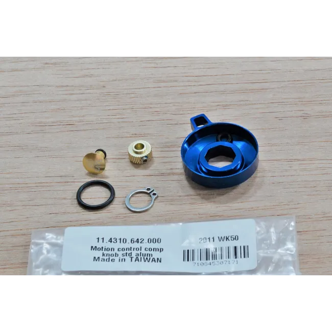 Motion Control Compression Knob Standard Alum W/ Cir-Clip - Blue