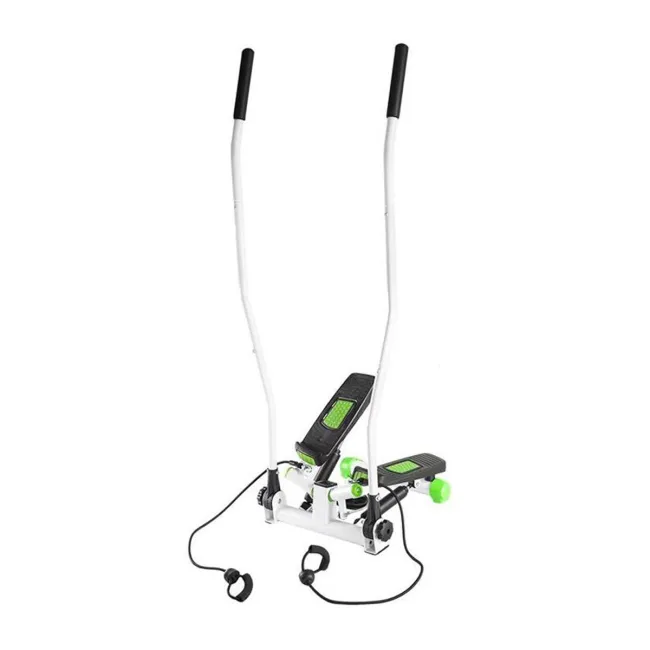 Stepper cu manere HMS S3085, alb-verde