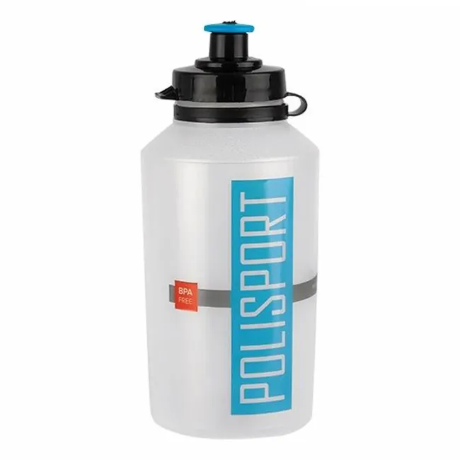 Bidon Apa Polisport - 700 Ml, Clip-On, Alb-Albastru