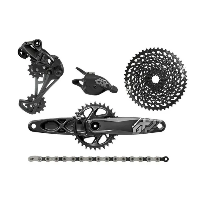 Set Transmisie Sram Gx Eagle Dub - 1 x 12 Viteze, Brat 175 Mm, Negru