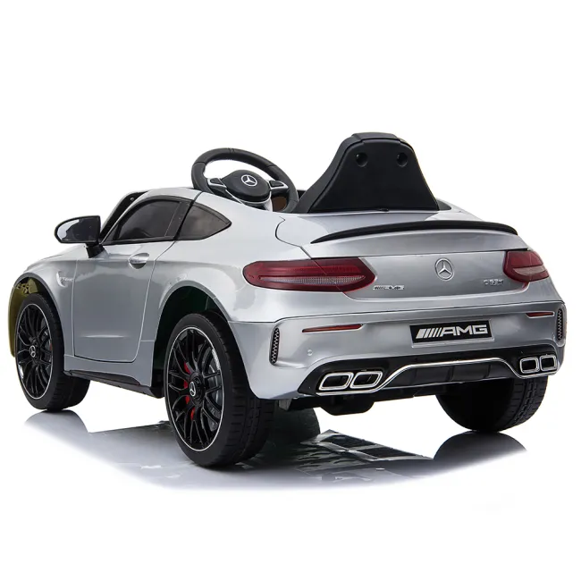 Masina Electrica Mercedes-Benz AMG C63s QY1588 - Argintiu