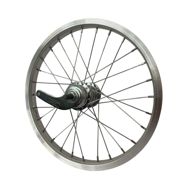 Roata Spate Bicicleta Cerurim Luna, Janta Simpla 16 Inch, 20H, 305 x 21, Argintiu