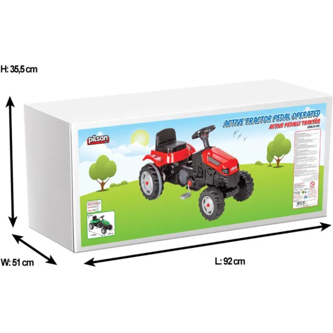 Tractor Copii Pilsan 07314 Cu Pedale - Rosu