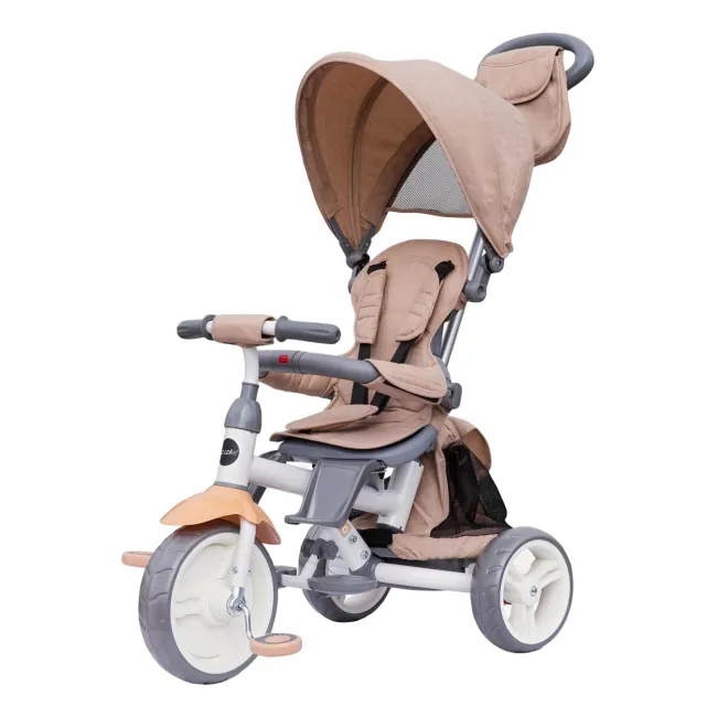 Tricicleta cu sezut reversibil Coccolle Evo (2019) Bej