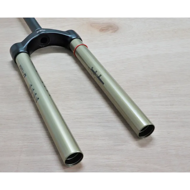 Csu U-Turn Al Steerer - 1-1/8 Inch, Black Crown, Gold