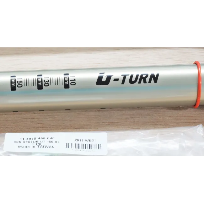 Csu U-Turn Coil - 150 Mm, 1-1/8 Inch, Black Crown, Silver