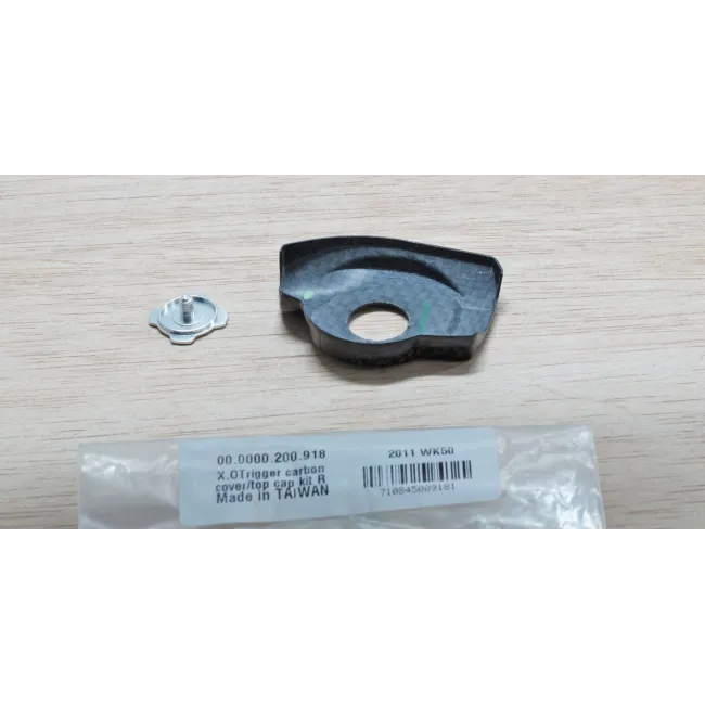 Kit X0 Trigger Carbon Cover/Top Cap - dreapta, Negru