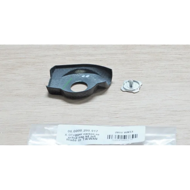 Kit X0 Trigger Carbon Cover/Top Cap - stanga, Negru