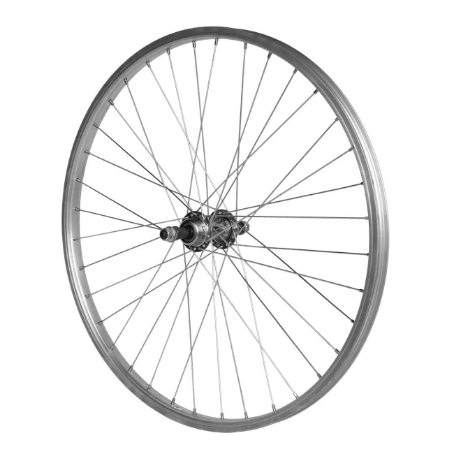 Roata Spate Bicicleta Cerurim 24 Inch, 36H, 507 x 21, Argintiu