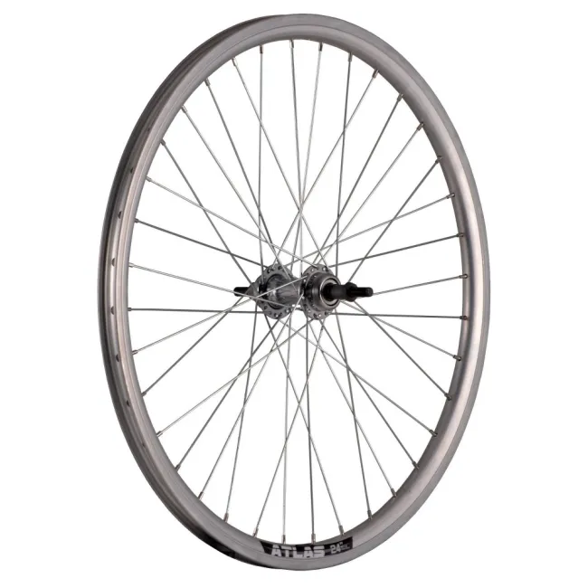 Roata Spate Bicicleta Cerurim - 24 Inch, 36H, 507 x 18, Argintiu