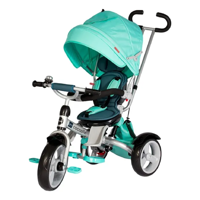 Tricicleta Copii Multifunctionala Coccolle Giro - Verde