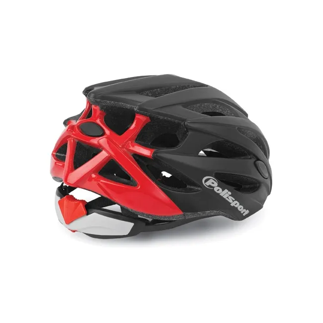 Casca Ciclism Polisport Twig - 58-61 cm, L, Negru-Rosu