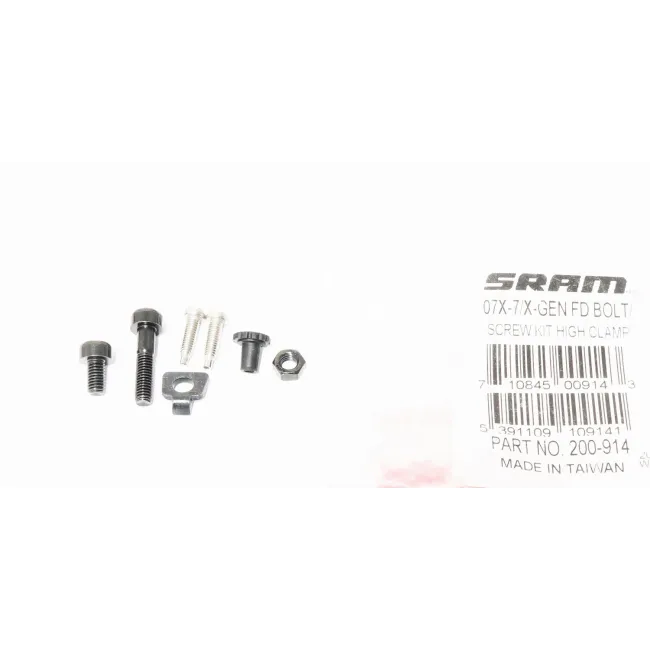 07X-7/X-Gen Fd Bolt/Screw Kit High Clamp - Silver-Black