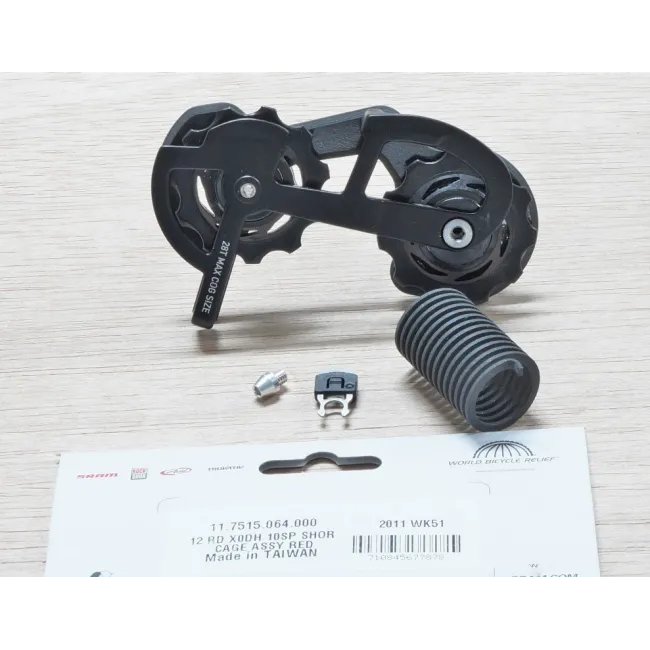 12 Rear Derailleur X0DH 10 Speed Short Cage Assembly - Black