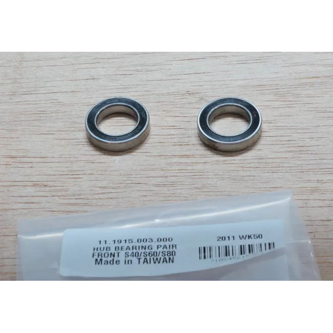 Hub Bearings Front Pair S40/S60/S80 - Silver