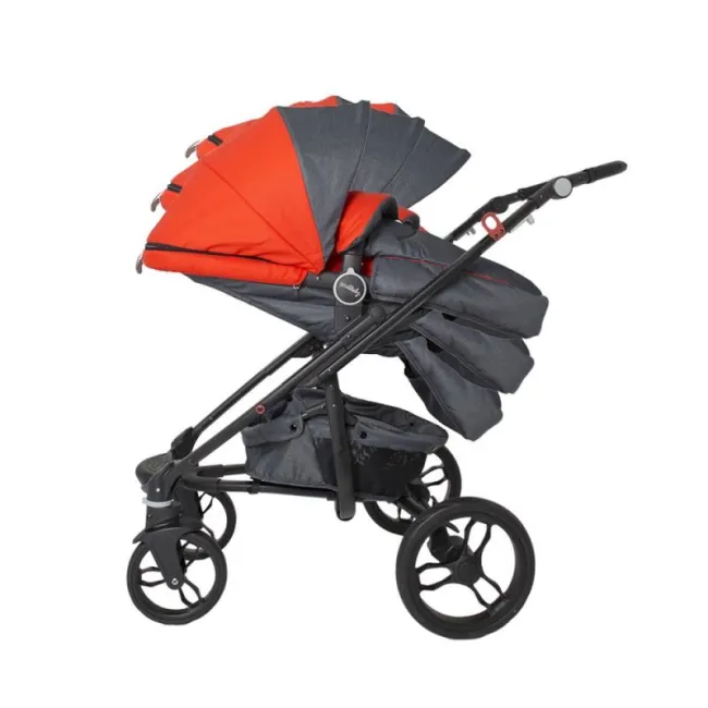 Carucior Bebe Transformabil 2 In 1 Dhs Arrow Switch - Rosu