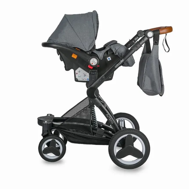 Carucior Transformabil 3 In 1 Coccolle Ambra - Gri