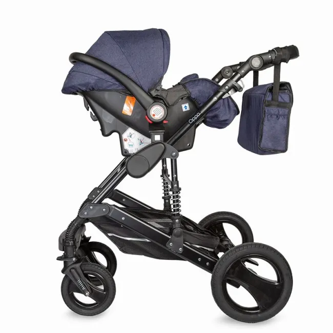 Carucior Transformabil 3 In 1 Coccolle Oppa - Albastru
