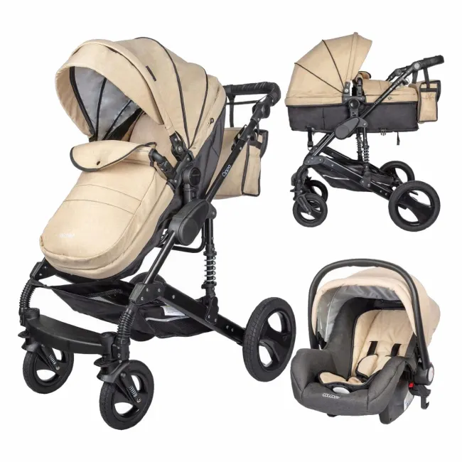 Carucior Transformabil 3 In 1 Coccolle Oppa - Bej