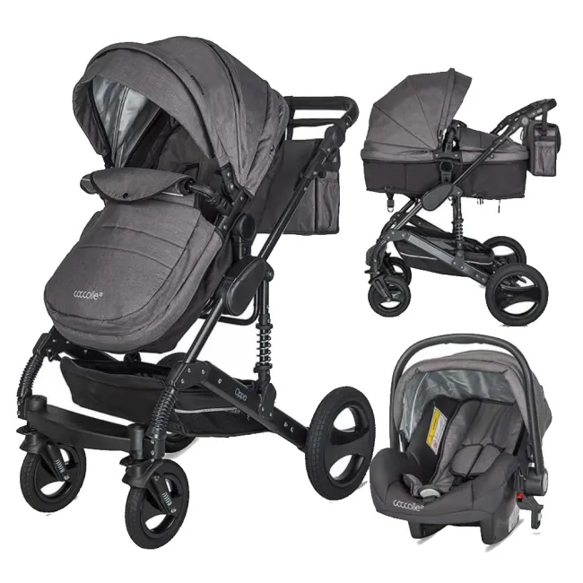 Carucior Transformabil 3 In 1 Coccolle Oppa - Gri