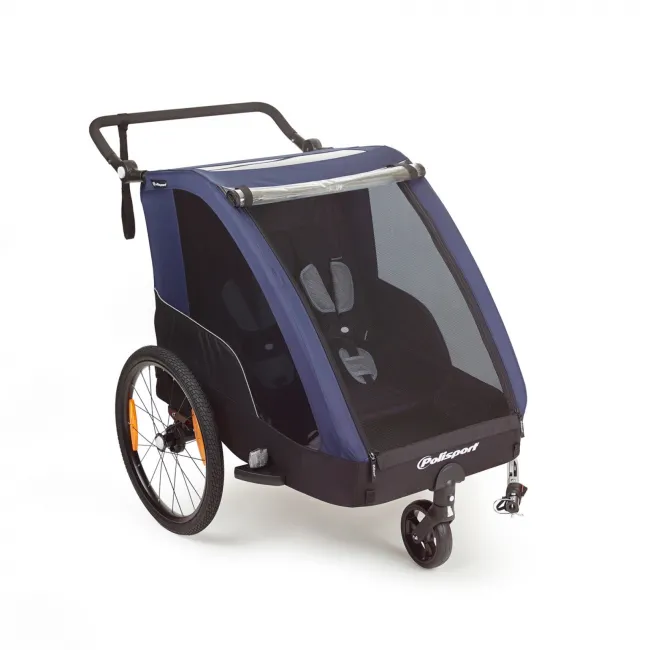 Remorca Bicicleta Transport Copii Polisport Trailer - Albastru