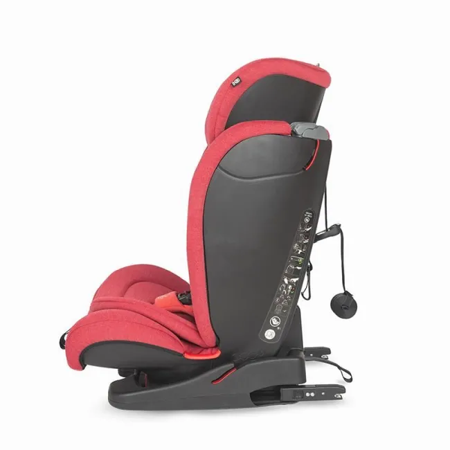 Scaun auto copii, cu Isofix Elara, 9-36 Kg - Rosu