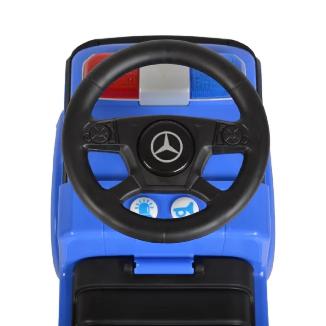 Masina Ride on Mercedes Antos Politie - Albastru