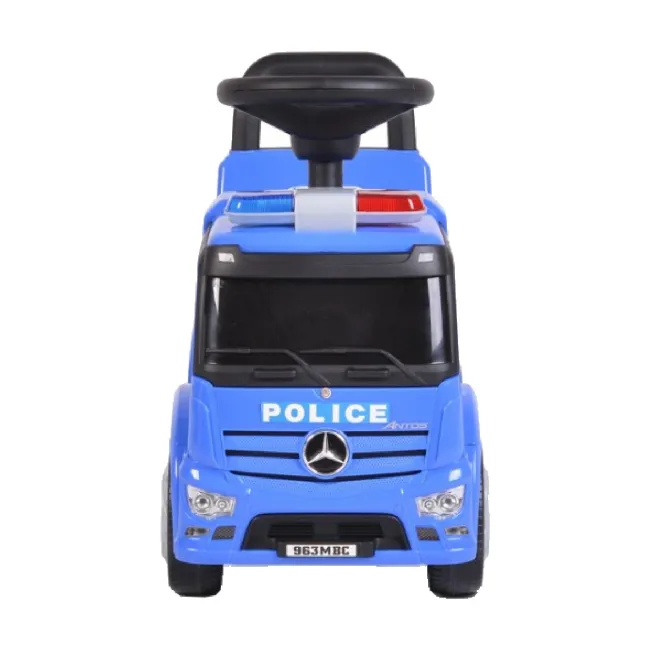 Masina Ride on Mercedes Antos Politie - Albastru
